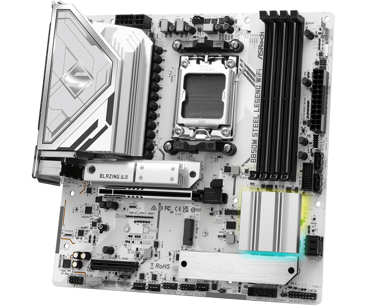  ASROCK B850M STEEL LEGEND WI - Am5 Micro Atx Pcie 5.0 Motherboard recension och pris