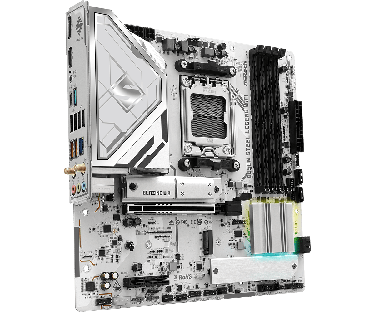  ASROCK B850M STEEL LEGEND WI - Am5 Micro Atx Pcie 5.0 Motherboard recension och pris
